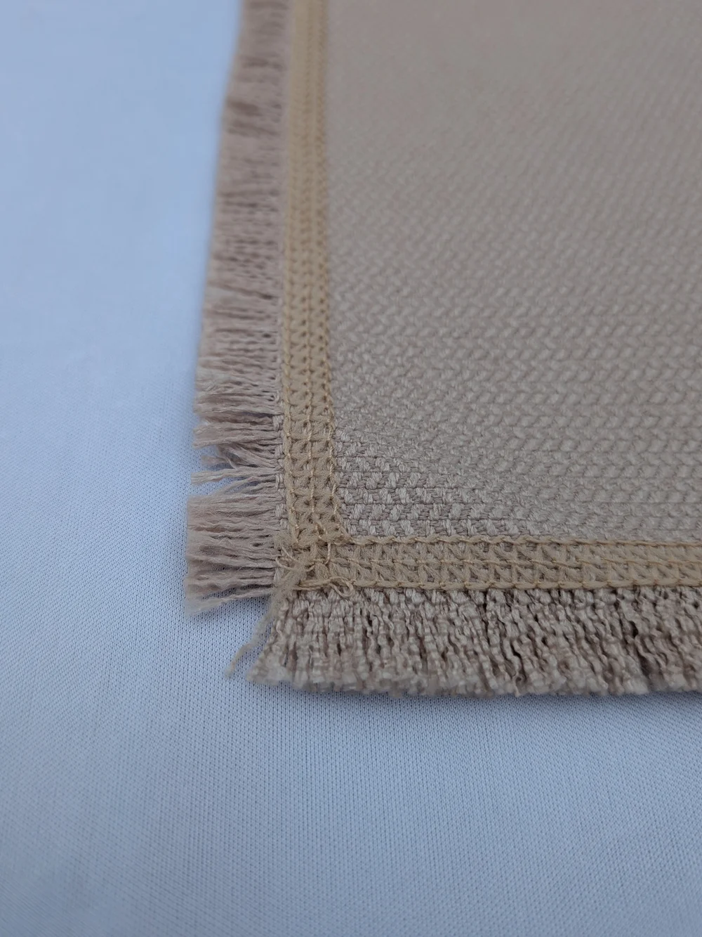 Rinpon NWT Boho Linen-Style Fringed Placemats Set Of Six